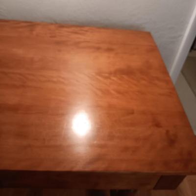 BEAUTIFUL 2 PIECE ANTIQUE MAP OR WRITING DESK WITH 3 DRAWERS
