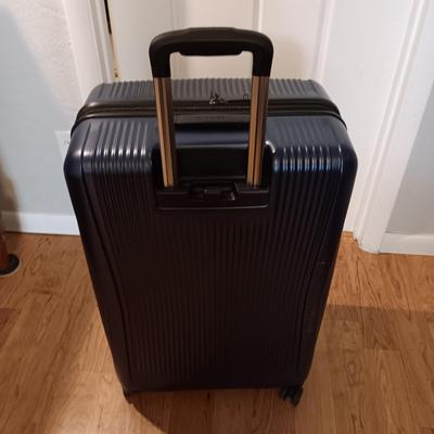 NICOLE MILLER CARRY ON AND SAMSONITE SUITCASE BOTH ON 4 WHEELS