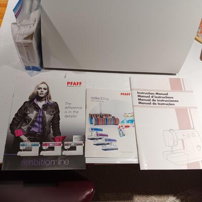 PFAFF SELECT IDT SEWING MACHINE WITH ATTACHMENTS AND MANUAL