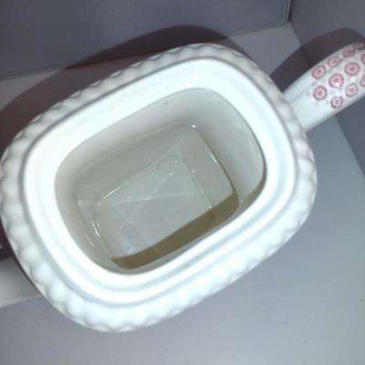 Sale Photo Thumbnail #1173: Spode England Porcelain Coffee and Tea Pots- 'Pink Tower' Pattern.  Items appear to be in good condition, but please review all pictures.