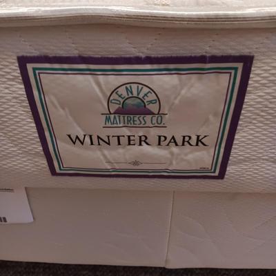 CLEAN AND GENTLY USED FULL SIZE BED W/DENVER MATTRESS SET PLUS FRAME