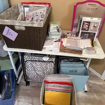 Sale Photo Thumbnail #17: - white sewing table on right is not included. 

- Display pieces, table, lights, table cloth, items in the back are not included.

NO CHERRY PICKING or taking ONLY the items you want and leaving the rest or you will be banned! Please arrive with enough t