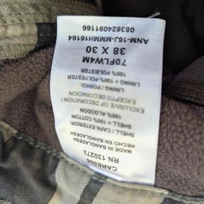 Two Pair Of Camo Pants 34 x 30 & 38 x 30 Lot 10