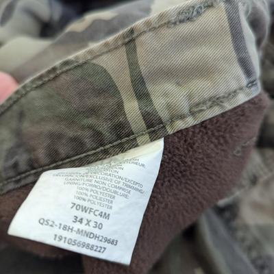 Two Pair Of Camo Pants 34 x 30 & 38 x 30 Lot 10
