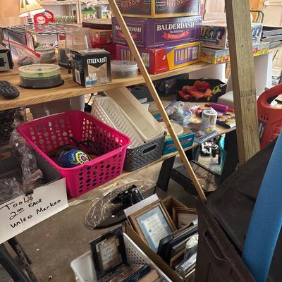 Sale Photo Thumbnail #90: - Table and planks/trash cans are not included. 

NO CHERRY PICKING or taking ONLY the items you want and leaving the rest or you will be banned! Please arrive with enough time to load. Bring boxes/any tools to assemble /dolly/people to help load/etc.
- Q