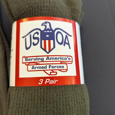 US OZ Green Medium Anti Microbial Boot Socks