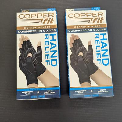 Copper Fit Hand Relief Copper Compression Gloves