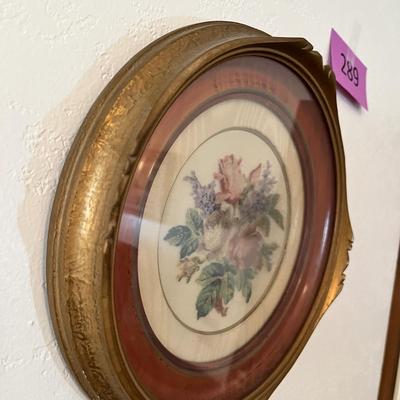 Lot 289 Antique floral print