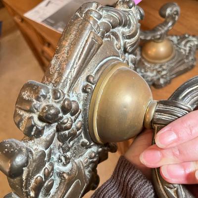 Lot 290 Antique wall sconces Read!