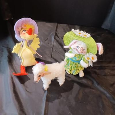 ANNALEE EASTER BUNNY, LAMB AND CHICK