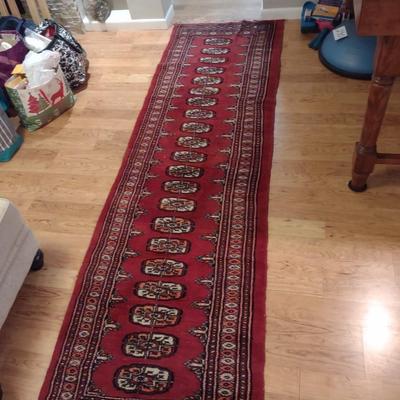BEAUTIFUL HANDWOVEN WOOL RUNNER RUG