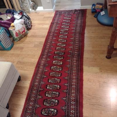 BEAUTIFUL HANDWOVEN WOOL RUNNER RUG