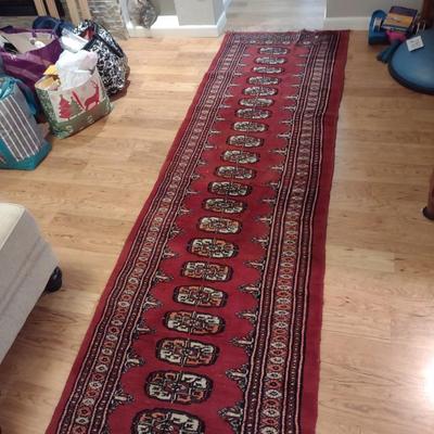 BEAUTIFUL HANDWOVEN WOOL RUNNER RUG