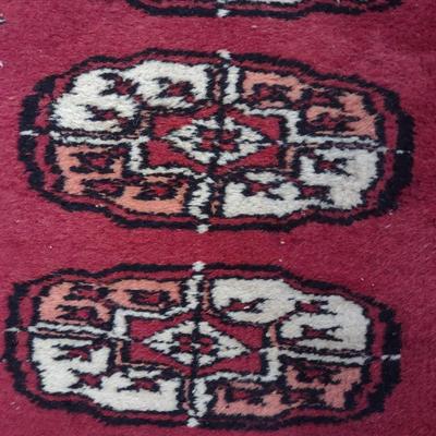 BEAUTIFUL HANDWOVEN WOOL RUNNER RUG