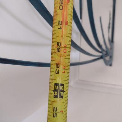 Sale Photo Thumbnail #1242: Metal Architectural Decor- Crane Design- Approx 58" Tall.  Item was an insert for glass door.