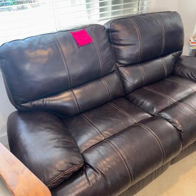Sale Photo Thumbnail #11: Leather couch set in great condition, 1 couch and 1 recliner