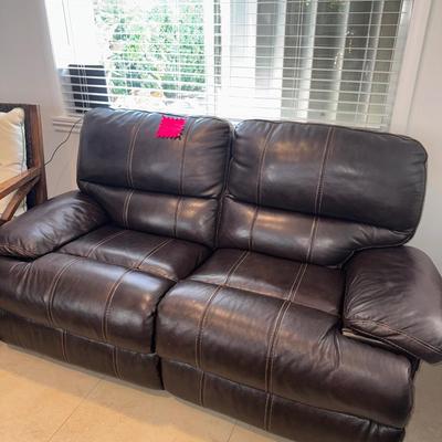 Sale Photo Thumbnail #10: Leather couch set in great condition, 1 couch and 1 recliner