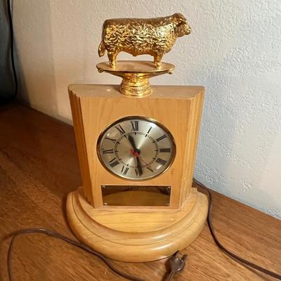 Lot 307 National Western Stock Show Trophy Clock 1955