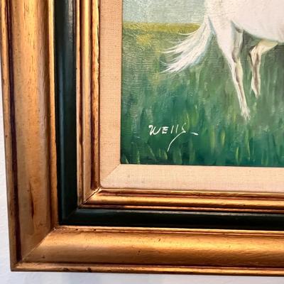 Lot 312 Horse oil painting