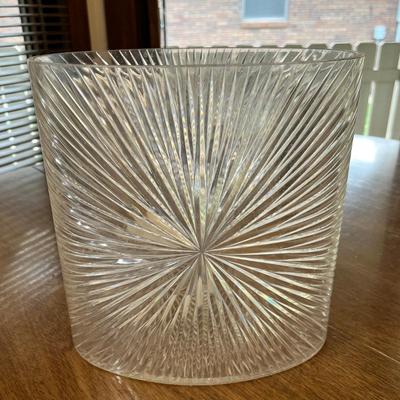 Lot 313 MCM Crystal plastic trash can
