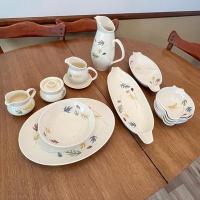 Lot 315 Franciscan Autumn Leaf China groupting