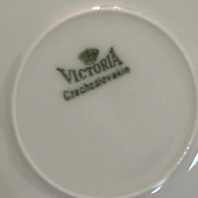 Lot 317 Antique Czech Floral Plates