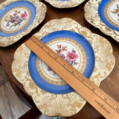 Lot 317 Antique Czech Floral Plates