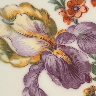 Lot 317 Antique Czech Floral Plates