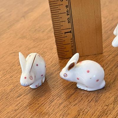 Lot 319 Herend Pottery Rabbits