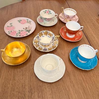 Lot 328 Fancy cup & saucer collection