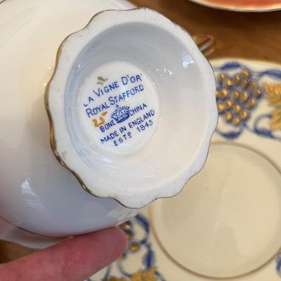 Lot 328 Fancy cup & saucer collection