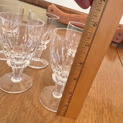 Lot 336 Heavy Crystal stemware