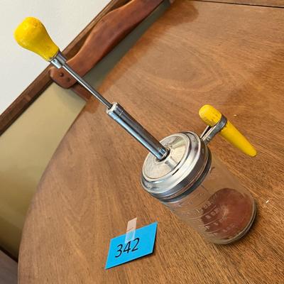 Lot 342 Antique nut chopper