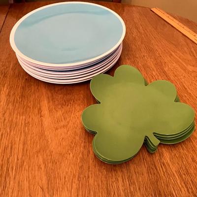 Lot 345 Melmac plates