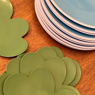 Lot 345 Melmac plates
