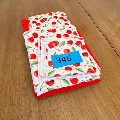 Lot 346 Cherries Kitchen towel set