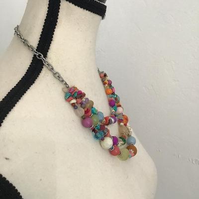 Sale Photo Thumbnail #172: Beautiful multicolor fashion necklace please see attached photos