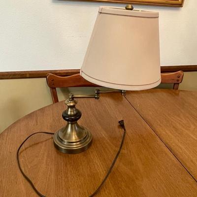 lot 403 Vintage Brass bridge lamp