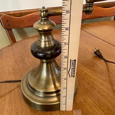 lot 403 Vintage Brass bridge lamp