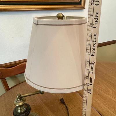 lot 403 Vintage Brass bridge lamp