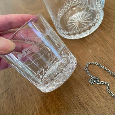 lot 409 Golf crystal items