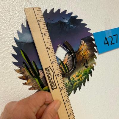 lot 427 Saw blade painting