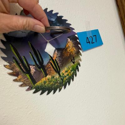 lot 427 Saw blade painting