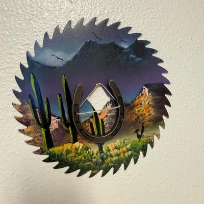lot 427 Saw blade painting