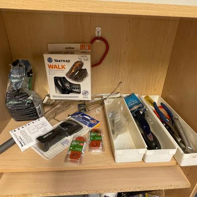 lot 436 Shelf of hardware & tools