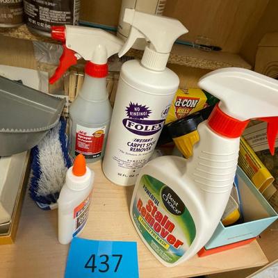 lot 437 Shelf of household items