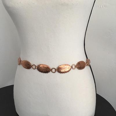 Sale Photo Thumbnail #24: Vintage copper fashion belt please see attached photos