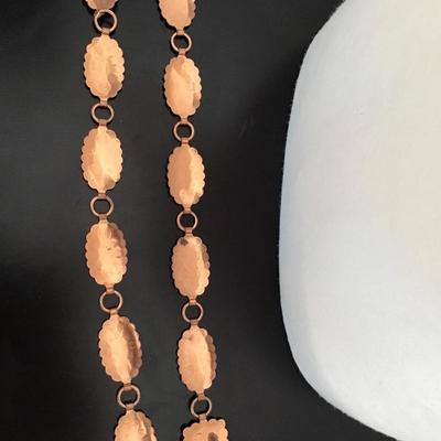 Sale Photo Thumbnail #27: Vintage copper fashion belt please see attached photos