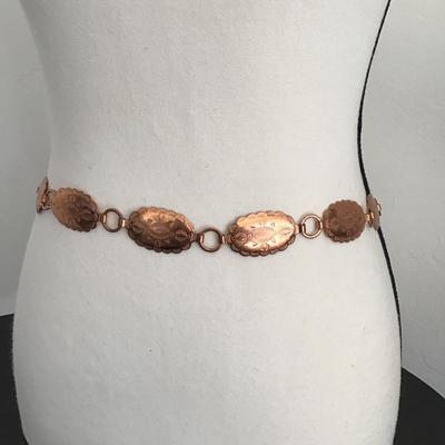 Sale Photo Thumbnail #23: Vintage copper fashion belt please see attached photos