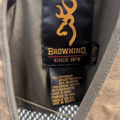 Redo Browning Size XL Brown Shooting/Hunting Vest #16